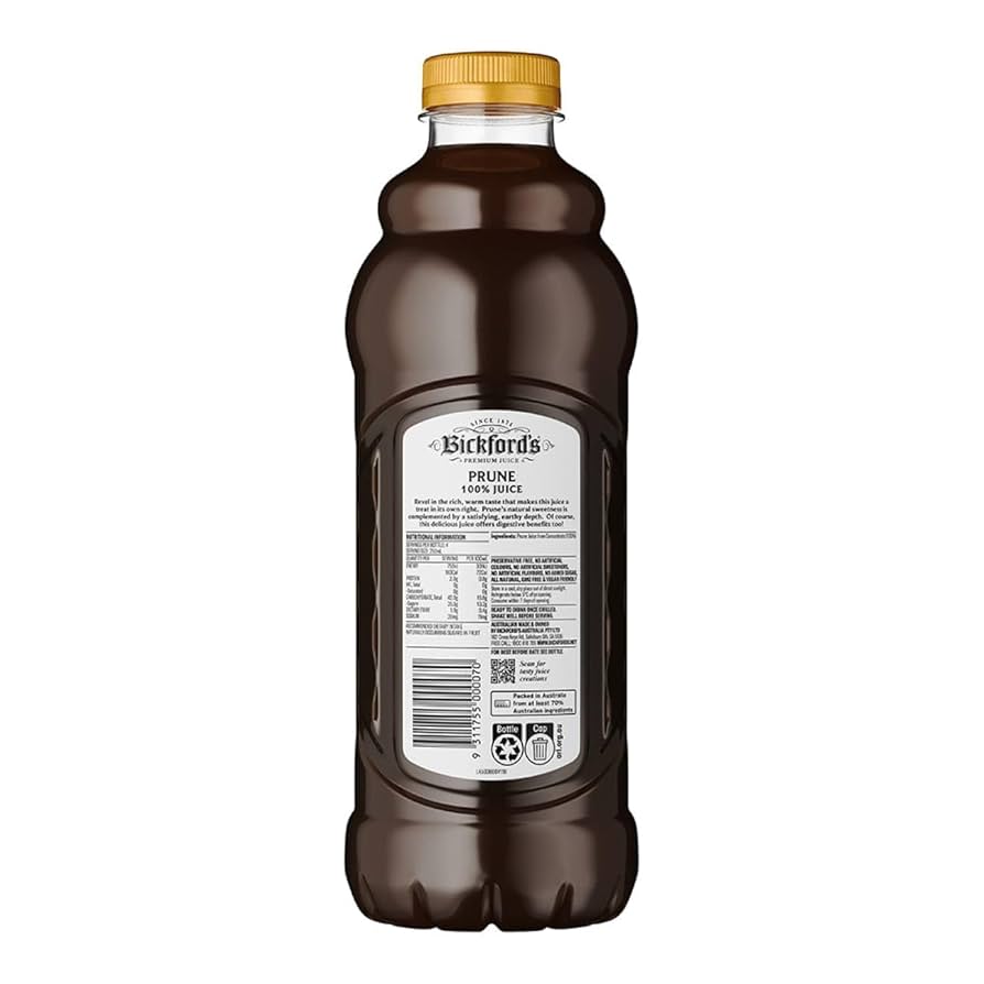 Bickford's 100% Premium Prune Juice 1L