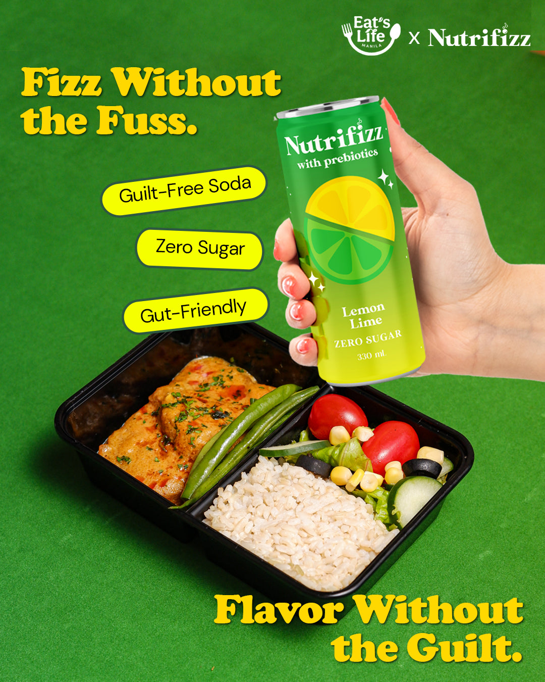 Nutrifizz Lemon Lime Soda 330ml