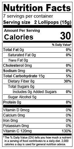Dr. John's Healthy Sweets Creamsicle Swirl Lollipops 109g