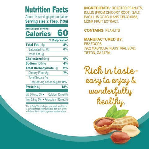 The Original PB2 Pre+Probiotic Powdered Peanut Butter 184g