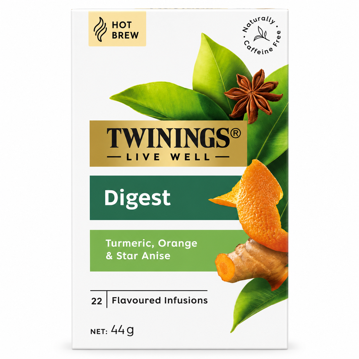 Twinings Digest, Turmeric, Orange & Star Anise