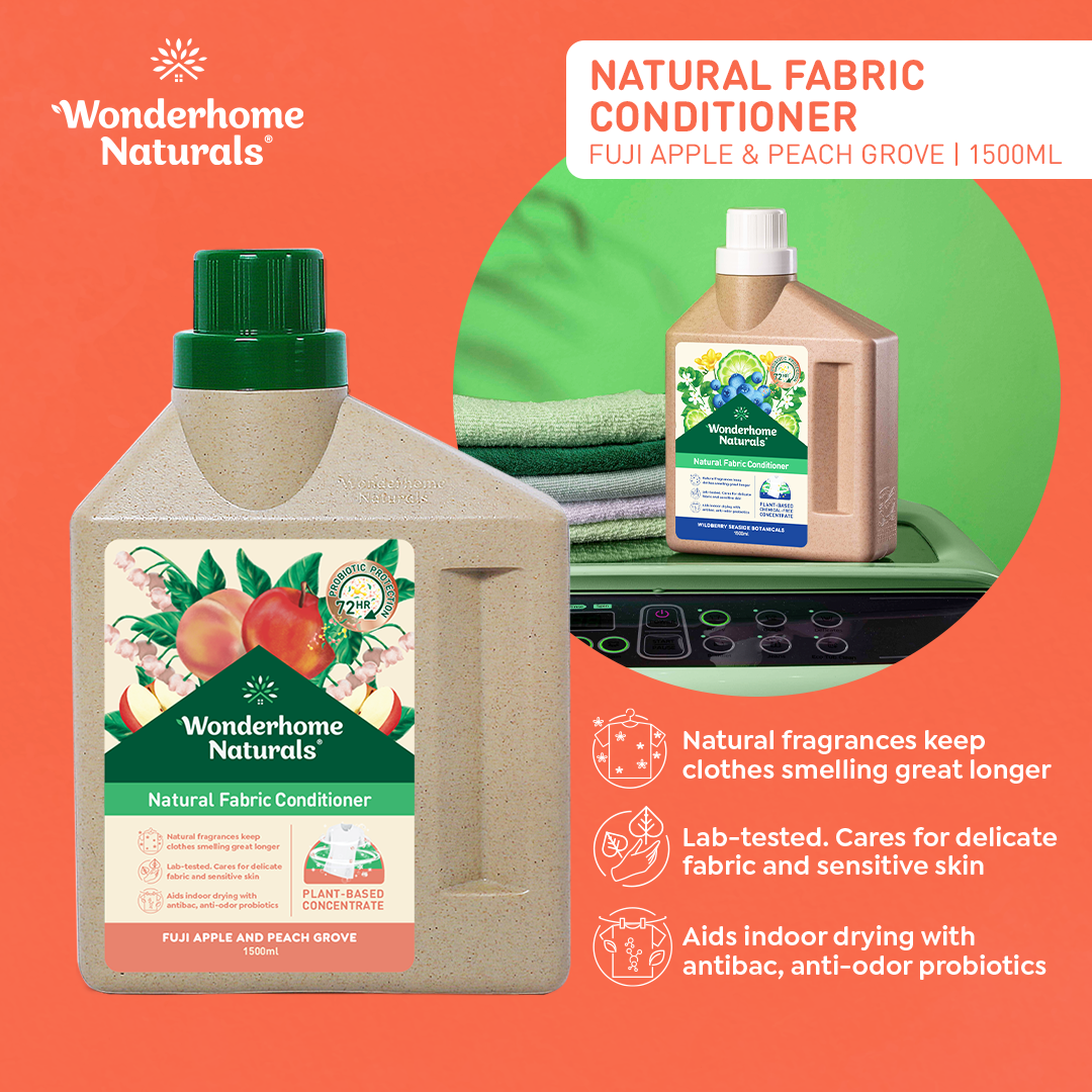 Wonderhome Naturals Fabric Conditioner Fuji Apple & Peach Grove