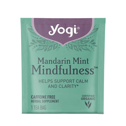 Yogi Mandarin Mint Mindfulness Tea, 1 Sachet