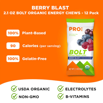 ProBar Bolt Organic Berry Blast Energy Chews, 1 Sachet