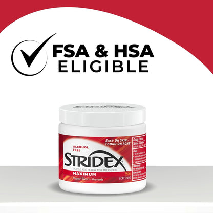 Stridex Maximum Acne Pads, 55 Soft Touch Pads