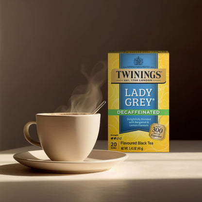 Twinings Lady Grey Decaf Black Tea, 20 Tea Bags