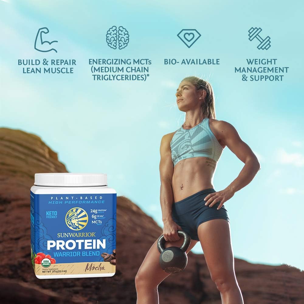 Sunwarrior Mocha Warrior Blend Protein 375g