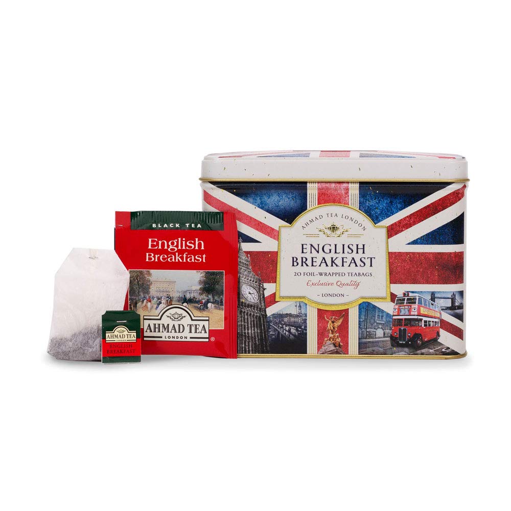 Ahmad Tea English Breakfast Nostalgic Britain Caddy, 20 Tea Bags
