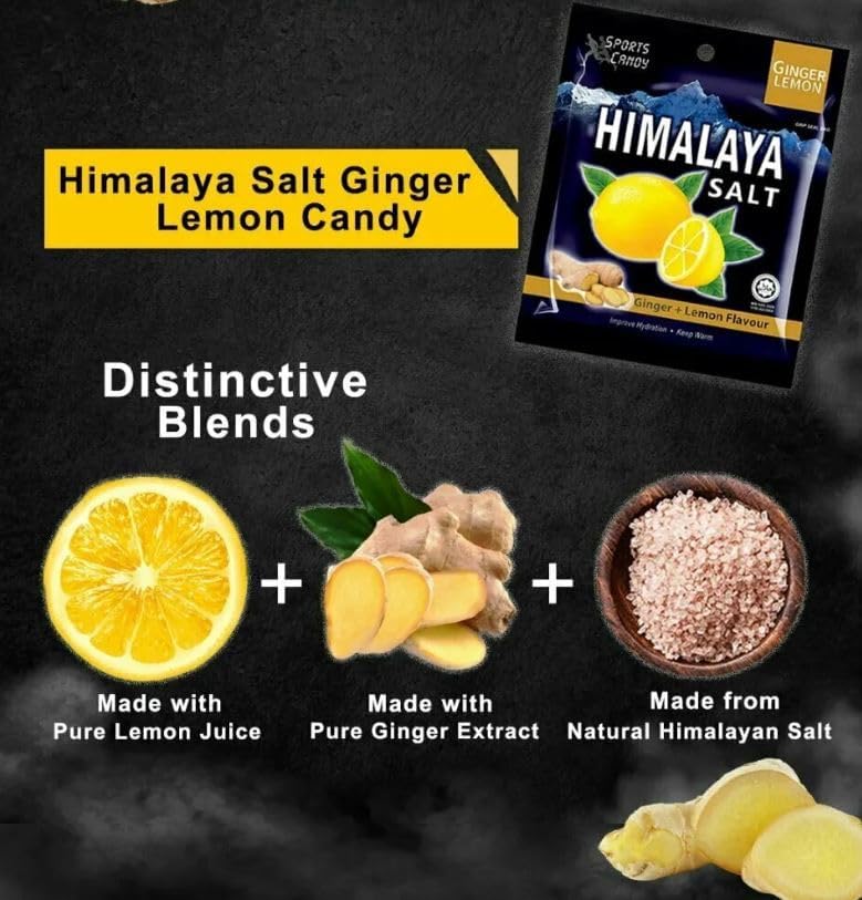 Big Foot Himalaya Salt Ginger + Lemon Mint Candy 15g