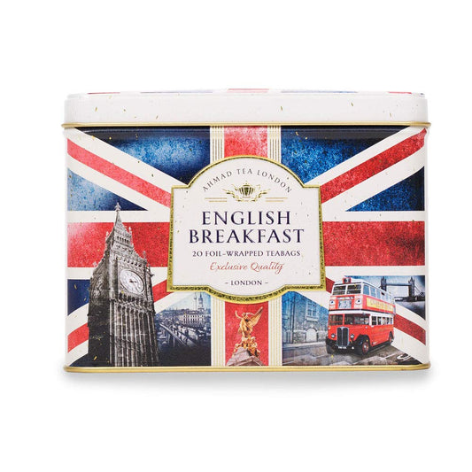 Ahmad Tea English Breakfast Nostalgic Britain Caddy, 20 Tea Bags
