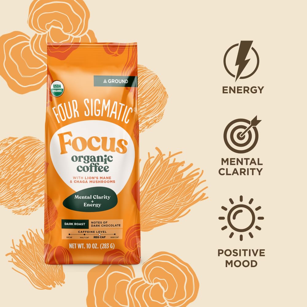 Four Sigmatic Focus Organic Ground Coffee 283g