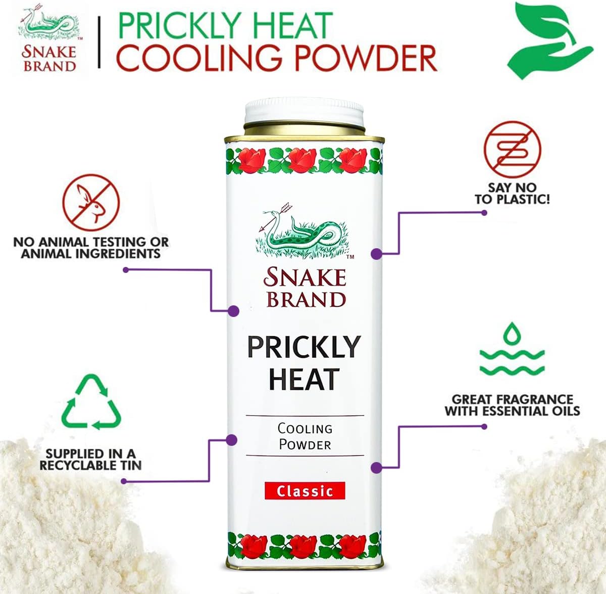 Snake Brand Original Cooling Powder 280g