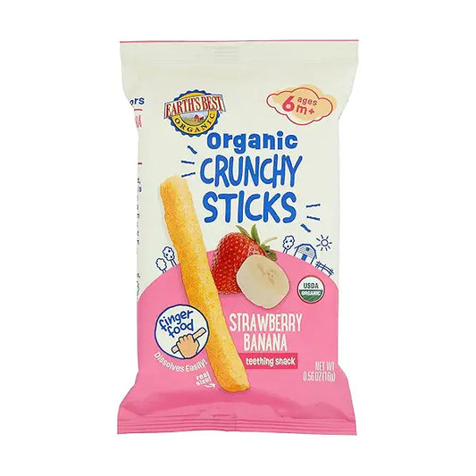 Earth's Best Organic Crunchy Sticks Strawberry Banana