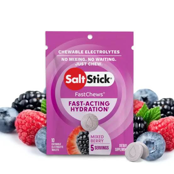 SaltStick FastChews Chewable Electrolytes, 10 Tablets