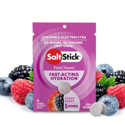 SaltStick FastChews Chewable Electrolytes, 10 Tablets