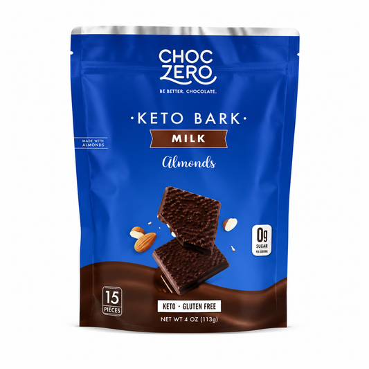 ChocZero Keto Bark Milk Almonds 170g, 15 Mini Bars