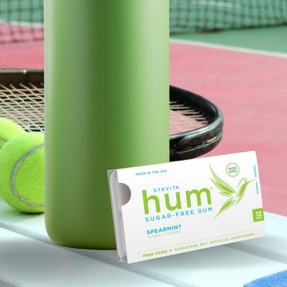 Stevita Hum Spearmint Sugar-Free Gum, 12 Pieces