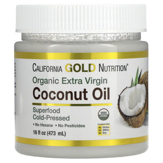 California Gold Nutrition Organic Extra Virgin Coconut Oil 473ml