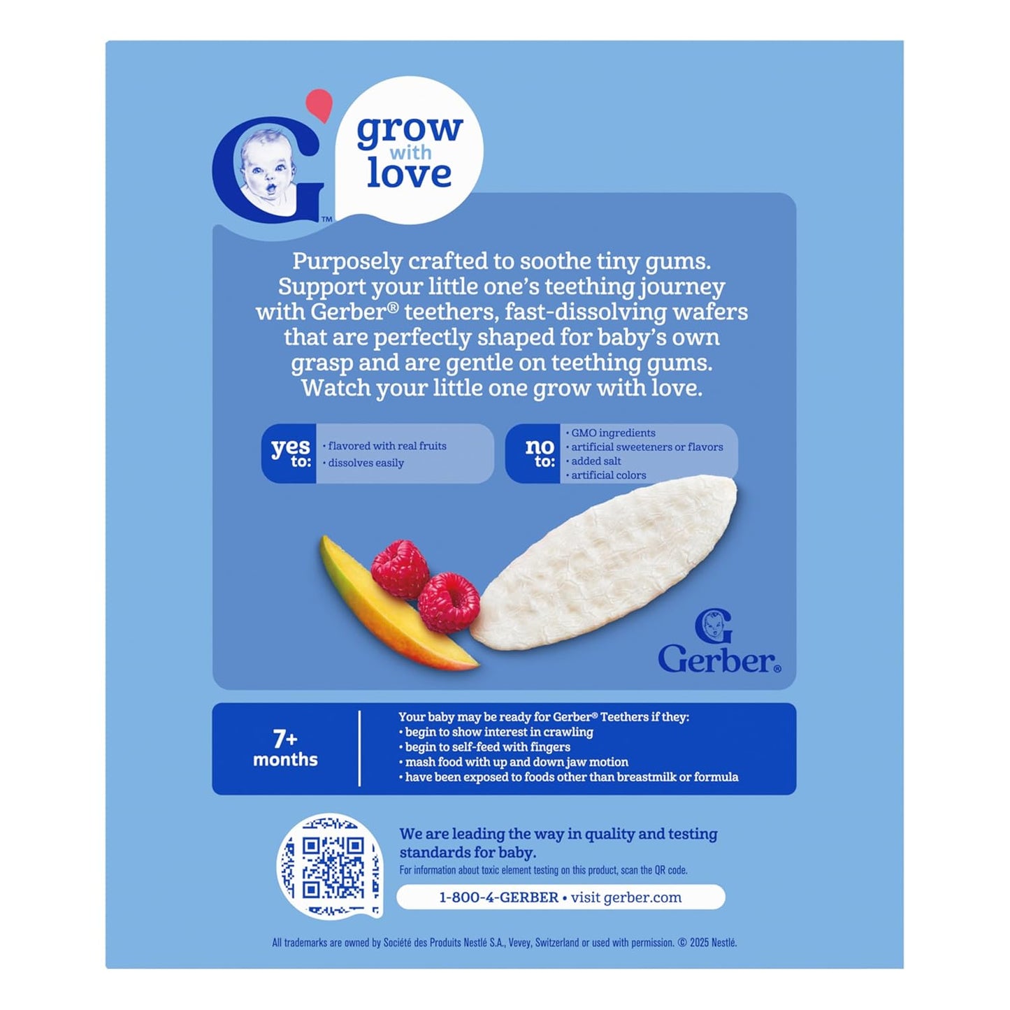 Gerber Teethers Gentle Teething Wafers, 24 Wafers