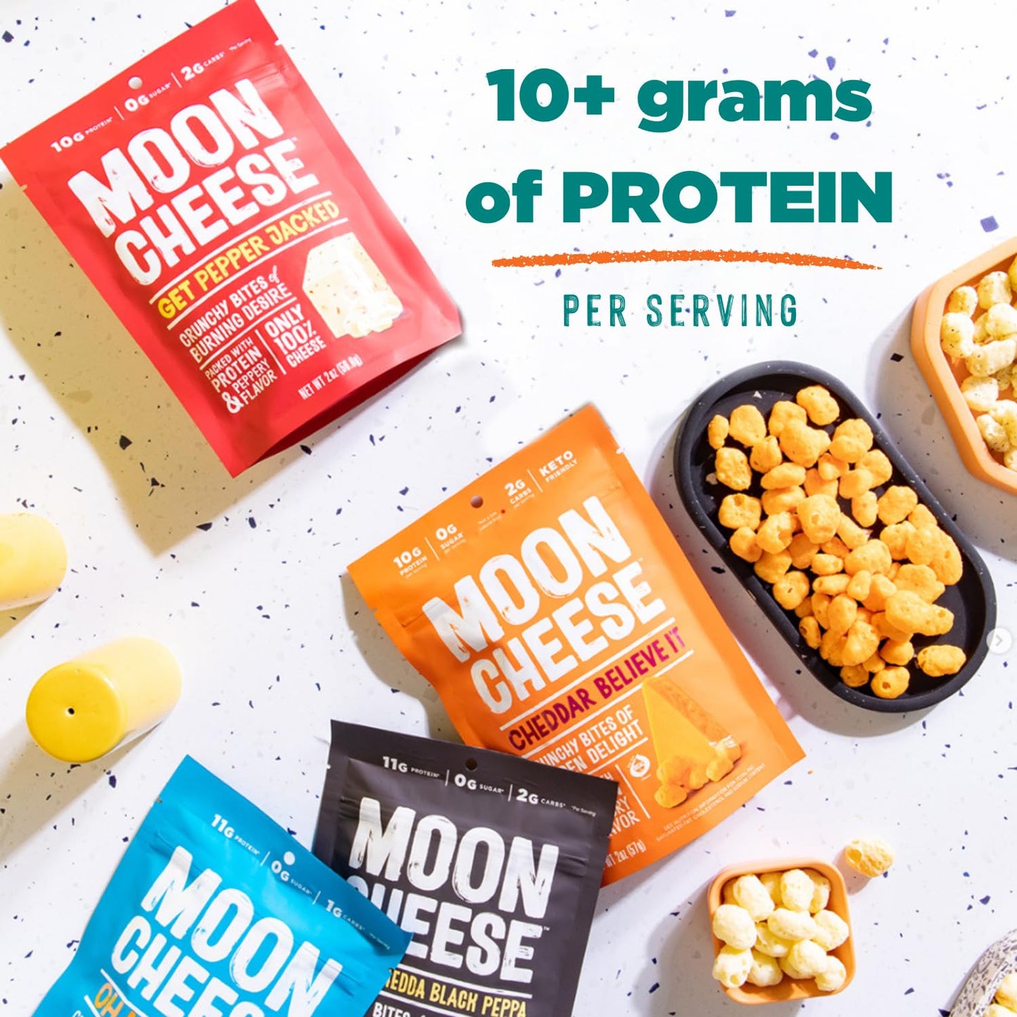 Moon Cheese Space Spice Crunchy Protein-Rich Cheese Snack 57g