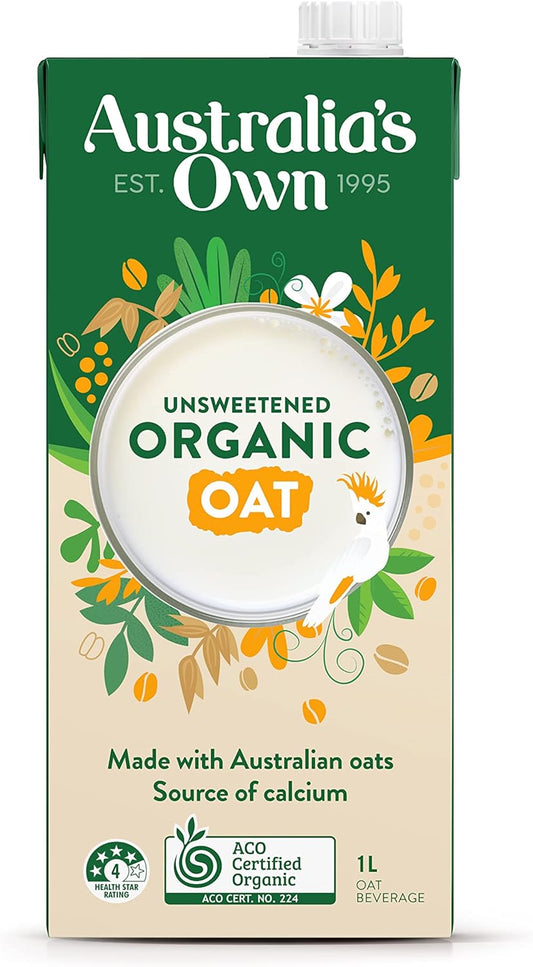 Australia's Own Unsweetened Organic Oat Milk 1L