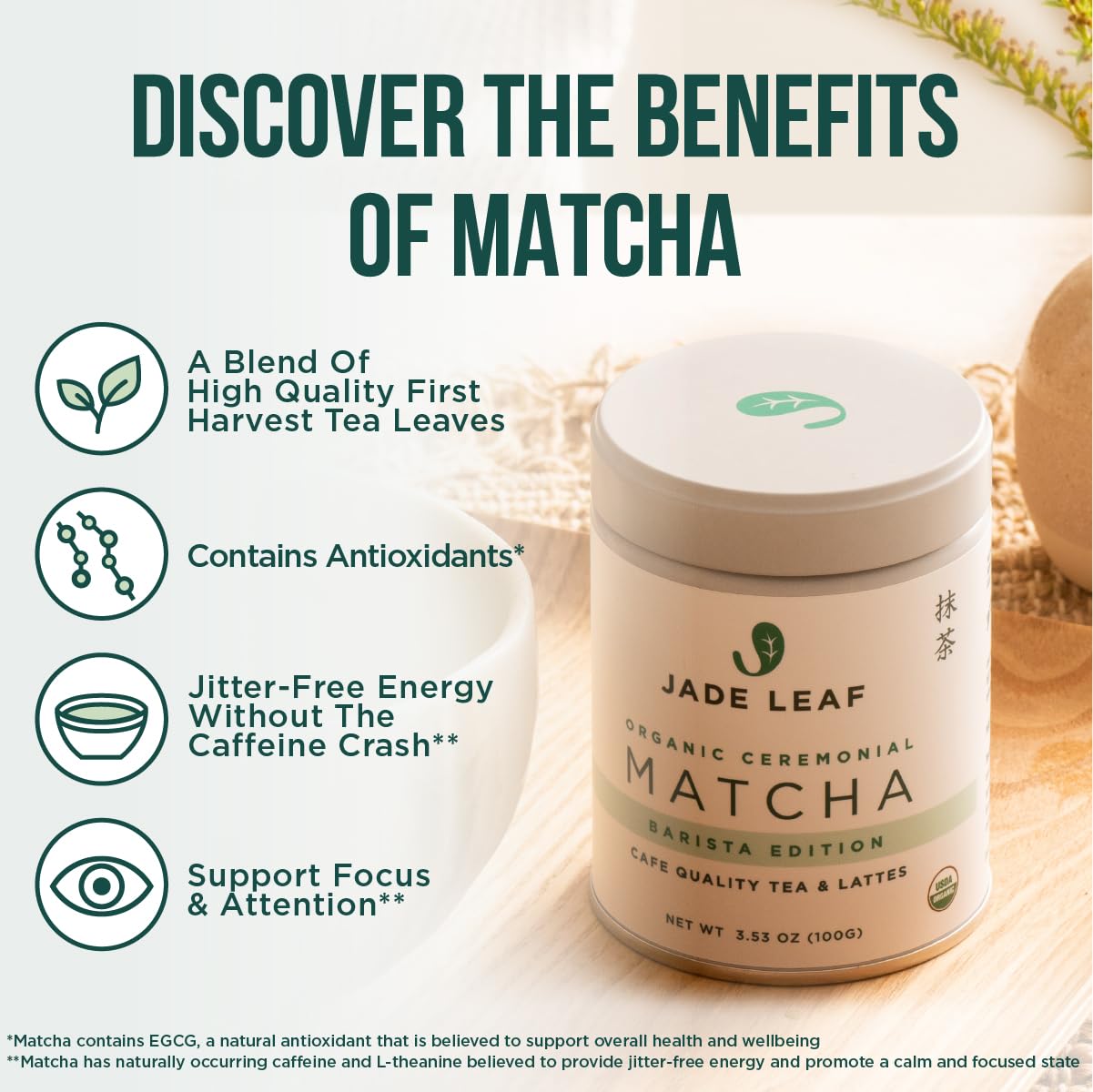 Jade Leaf Organic Ceremonial Barista Edition 50g