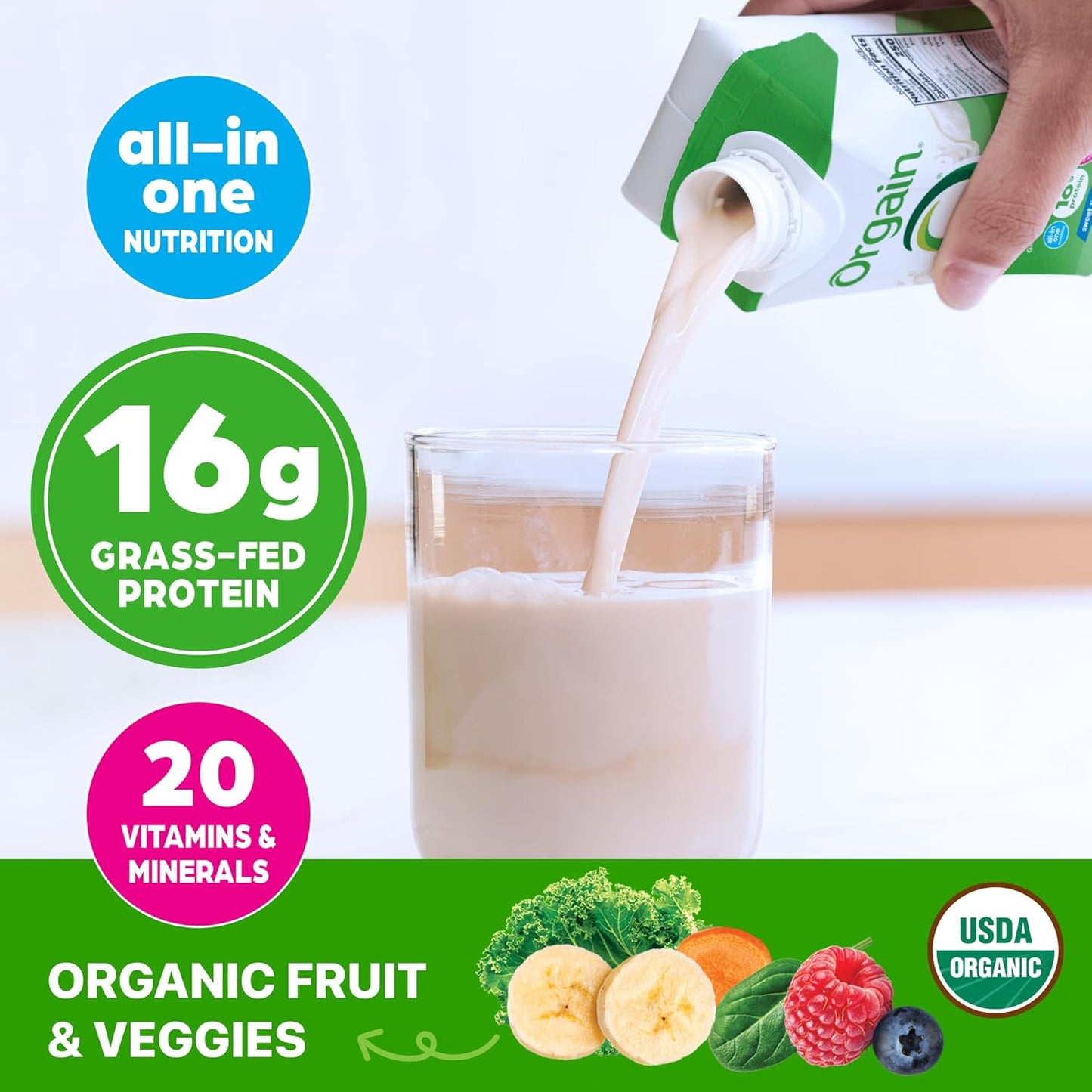 Orgain Organic Nutrition Shake 330ml