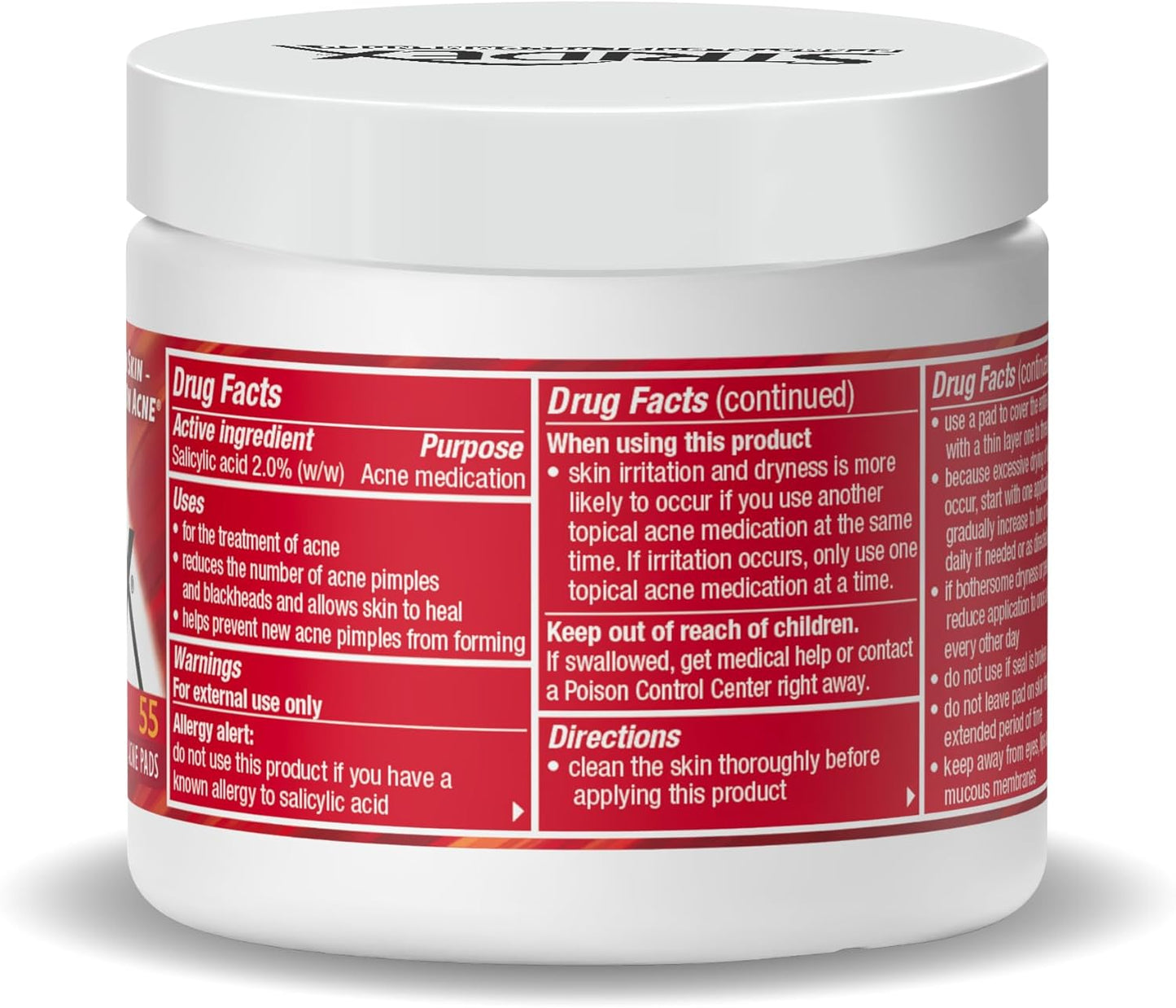 Stridex Maximum Acne Pads, 55 Soft Touch Pads
