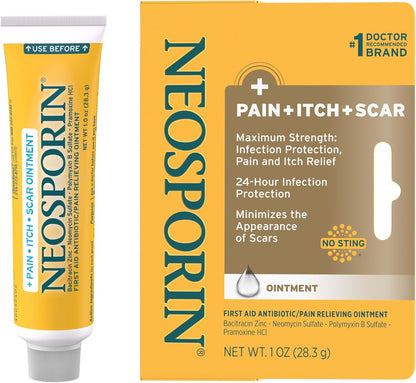 Neosporin Pain+Itch+Scar Antibiotic Ointment 28.3g