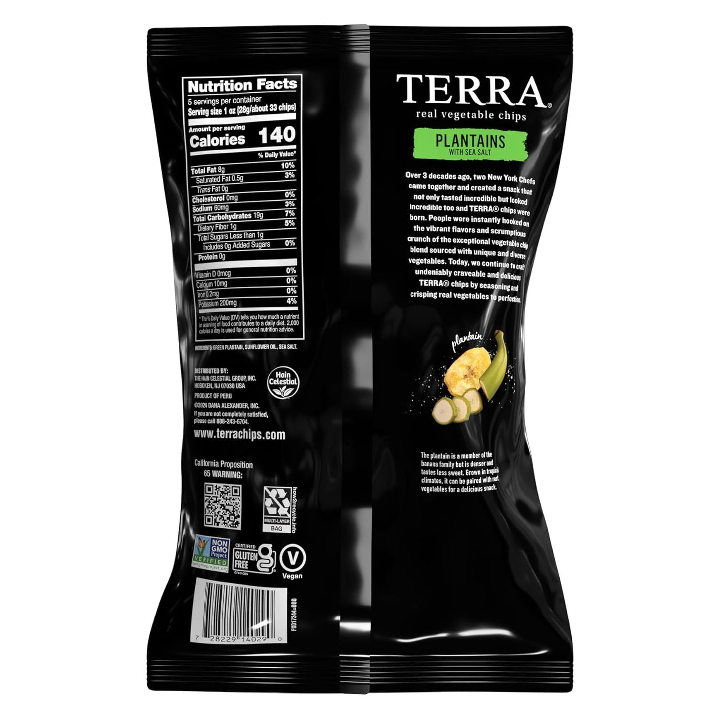 Terra Plantains w/ Sea Salt Vegetable Chips 141g
