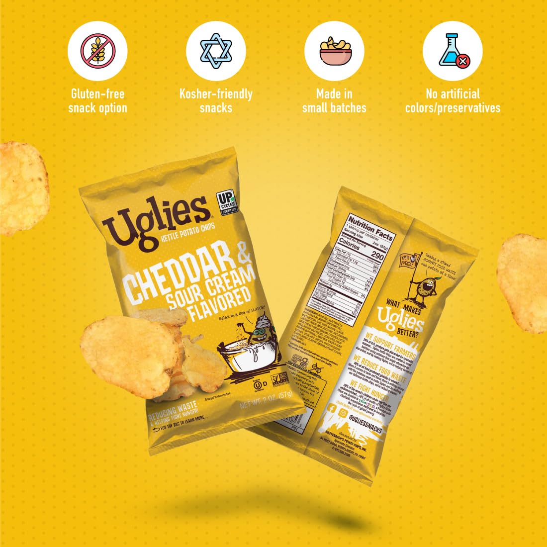 Uglies Kettle Potato Chips Snacks 170g