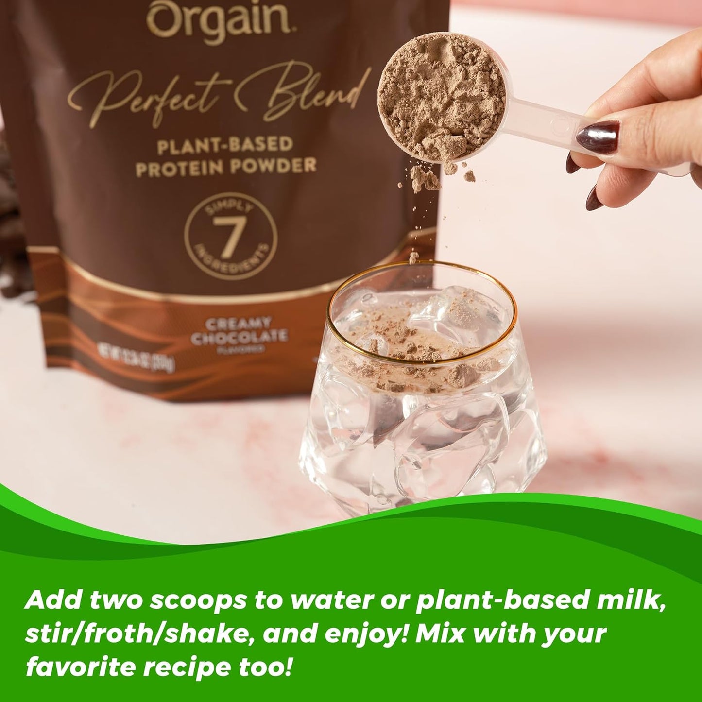 Orgain Perfect Blend Creamy Chocolate Plant Based Protein Powder 350g