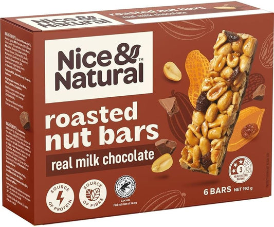 Nice & Natural Milk Choc Roasted Nut Bar