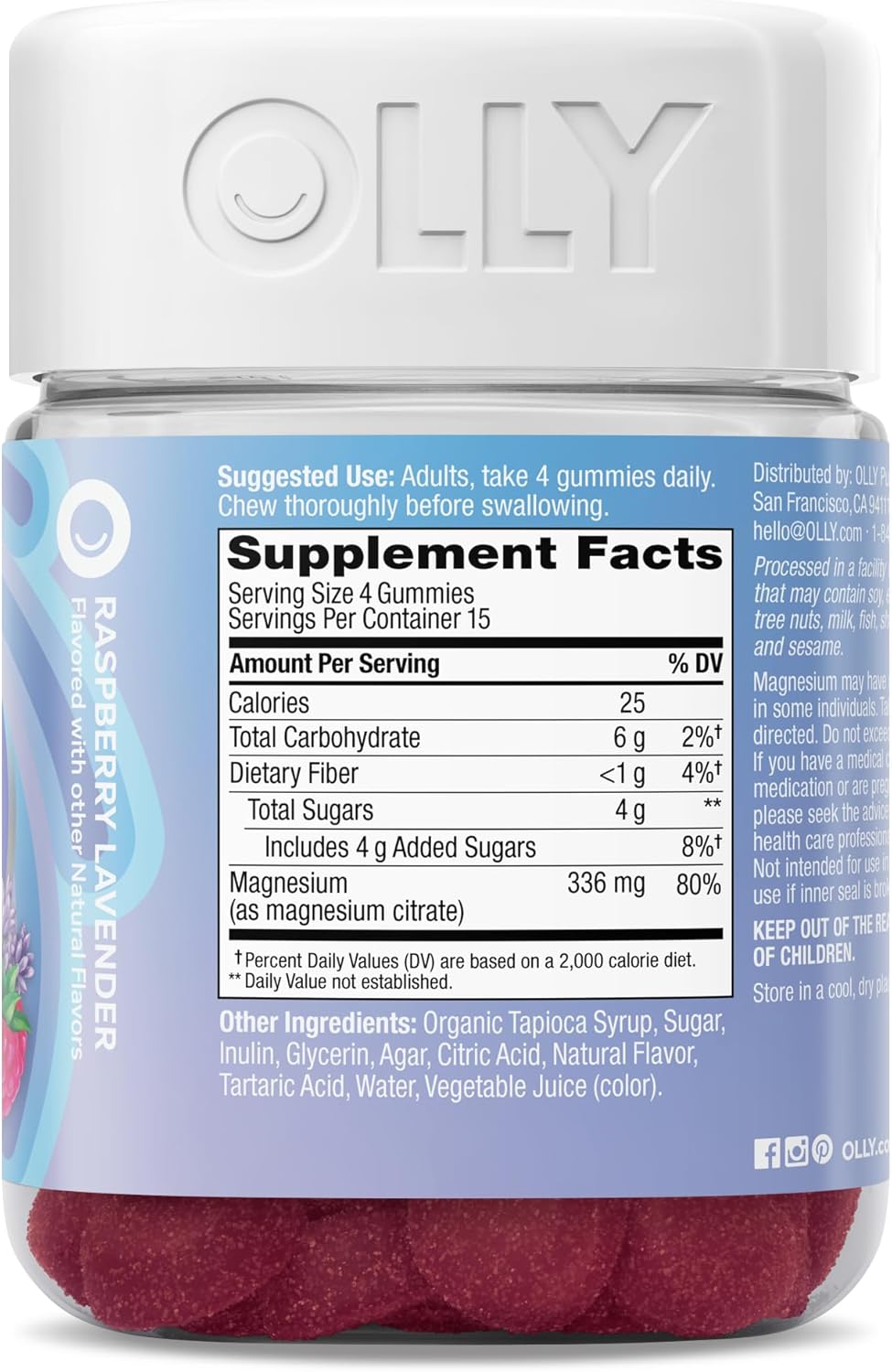 Olly Relaxing Magnesium, 60 Gummies
