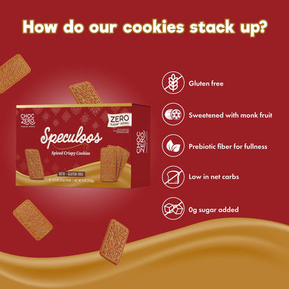 ChocZero Speculoos Spiced Crispy Cookies 250g