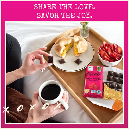 Chocolove Raspberries in Dark Chocolate 88g