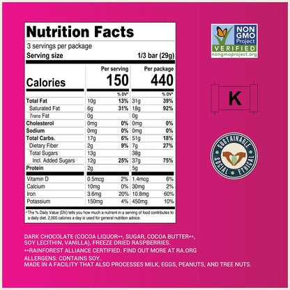 Chocolove Raspberries in Dark Chocolate 88g