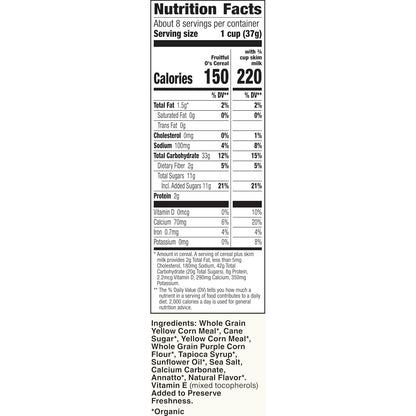 Cascadian Farm Organic Fruitful O's Cereal 298g