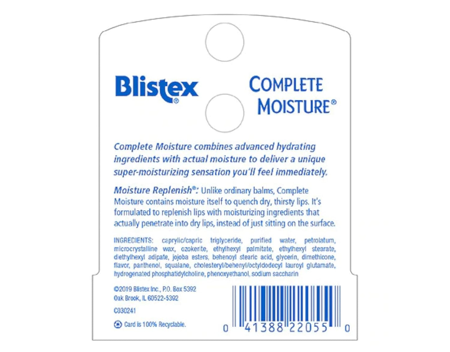 Blistex Complete Moisture Lip Balm 4.25g
