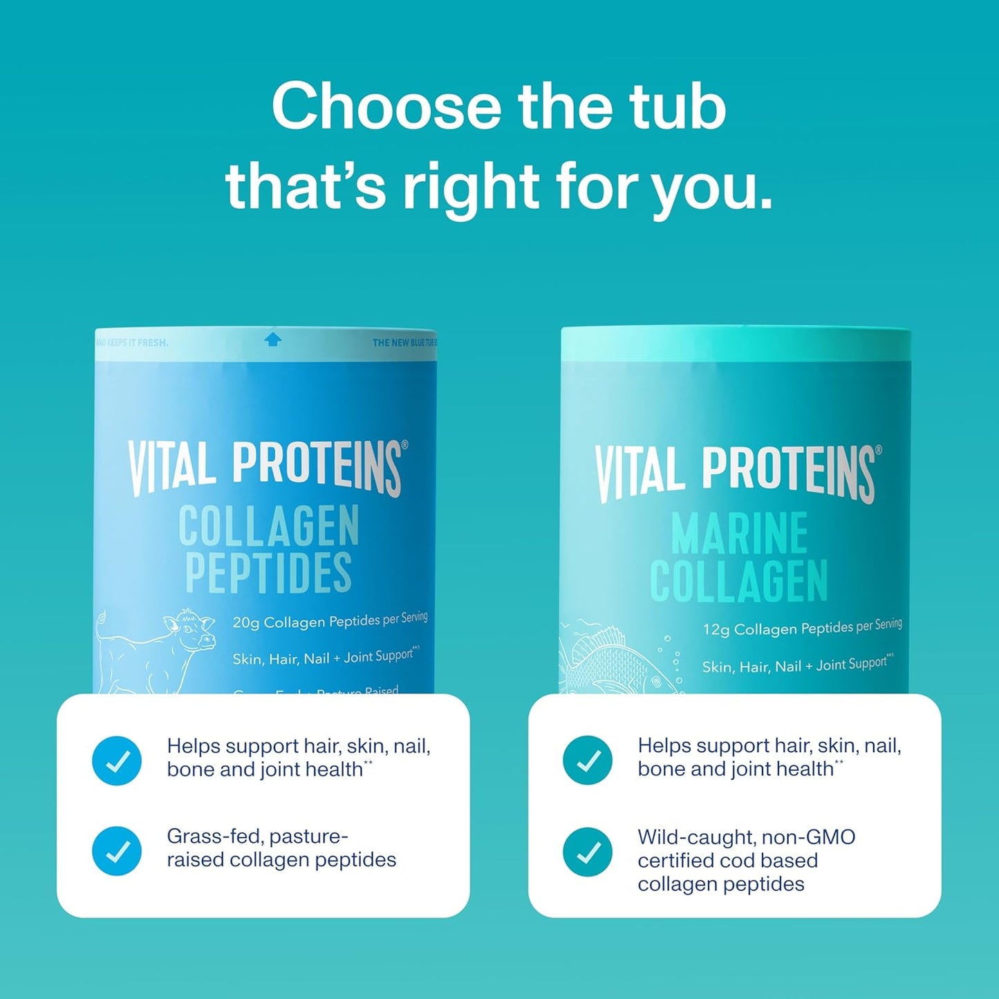 Vital Proteins Unflavored Marine Collagen 221g