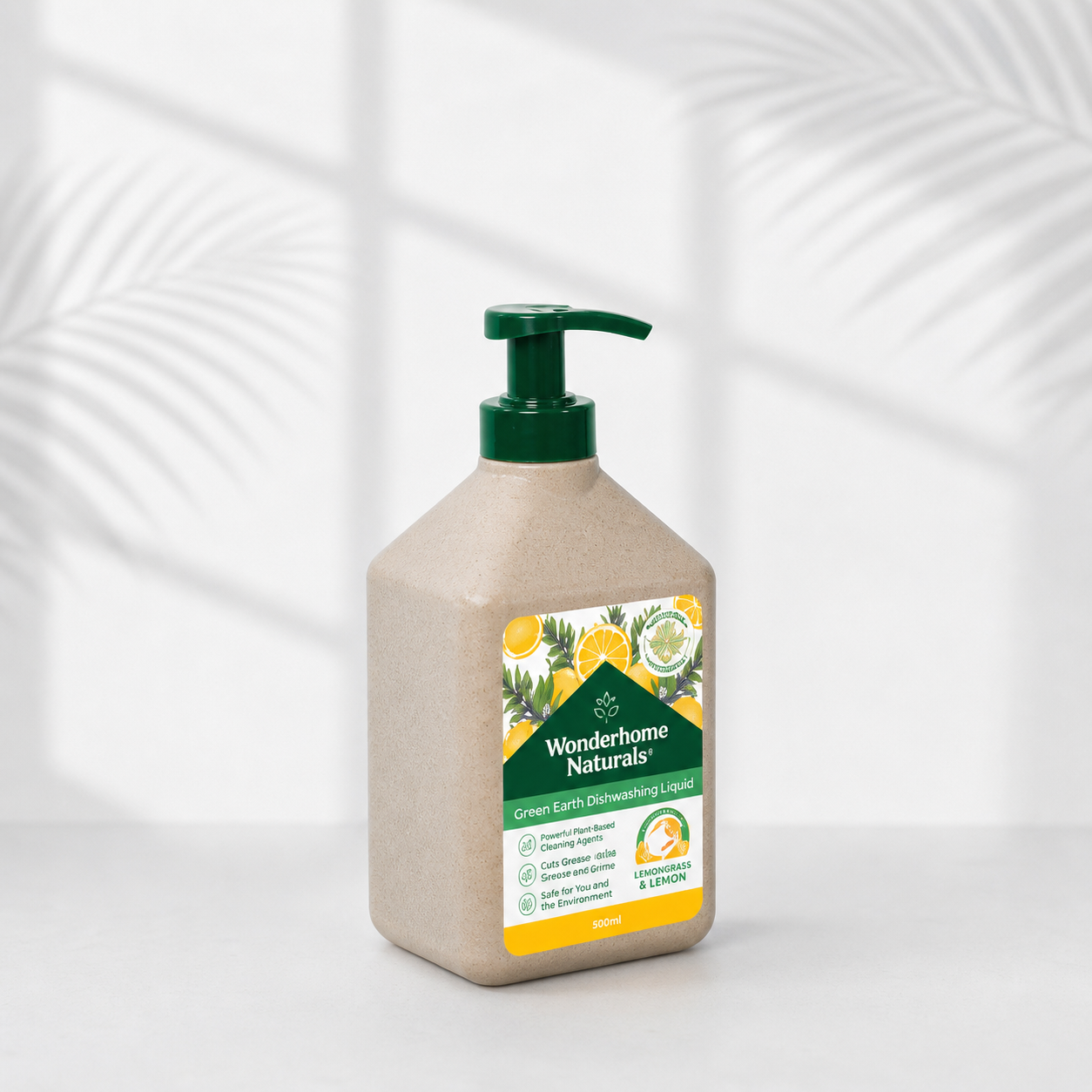 Wonderhome Naturals Cusina Natural Dishwashing Liquid, Lemon & Rosemary