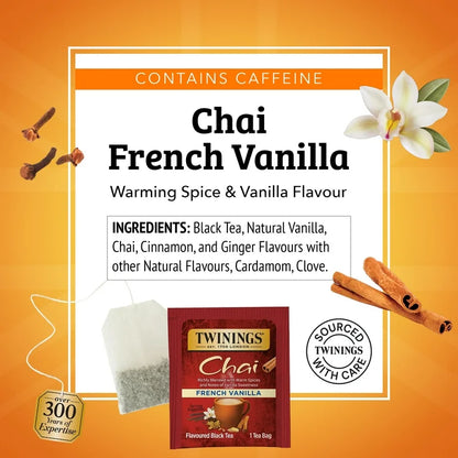 Twinings French Vanilla Chai Tea, 20 Tea Bags