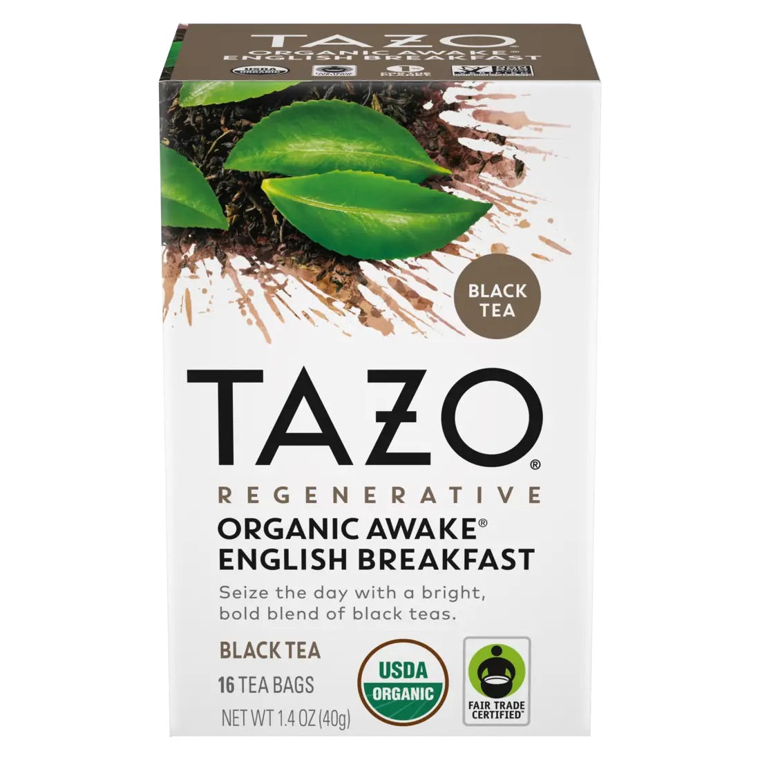 Tazo Tea Organic Black Tea, 16 Tea Bags