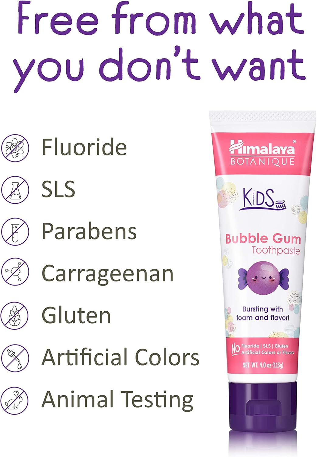 Himalaya Botanique Bubble Gum Kids Toothpaste