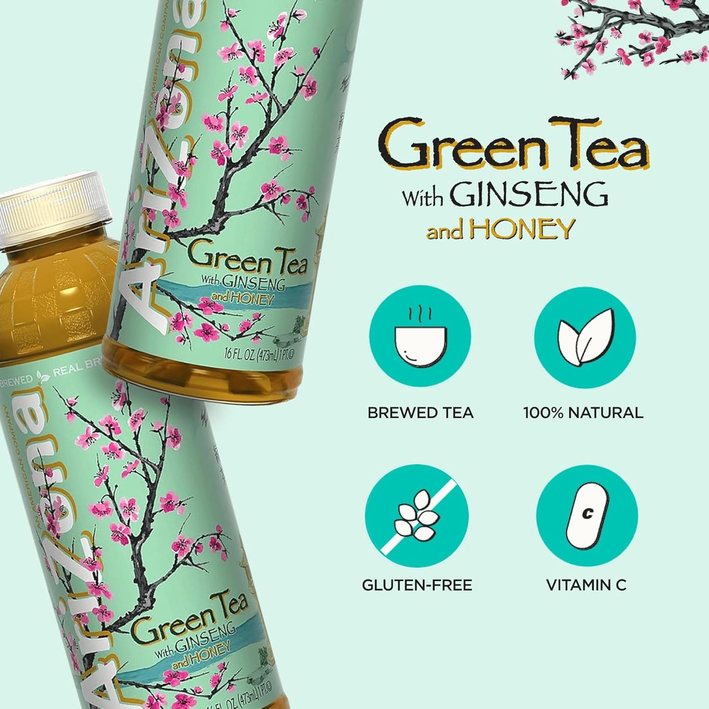 AriZona Green Tea w/ Ginseng and Honey 473ml