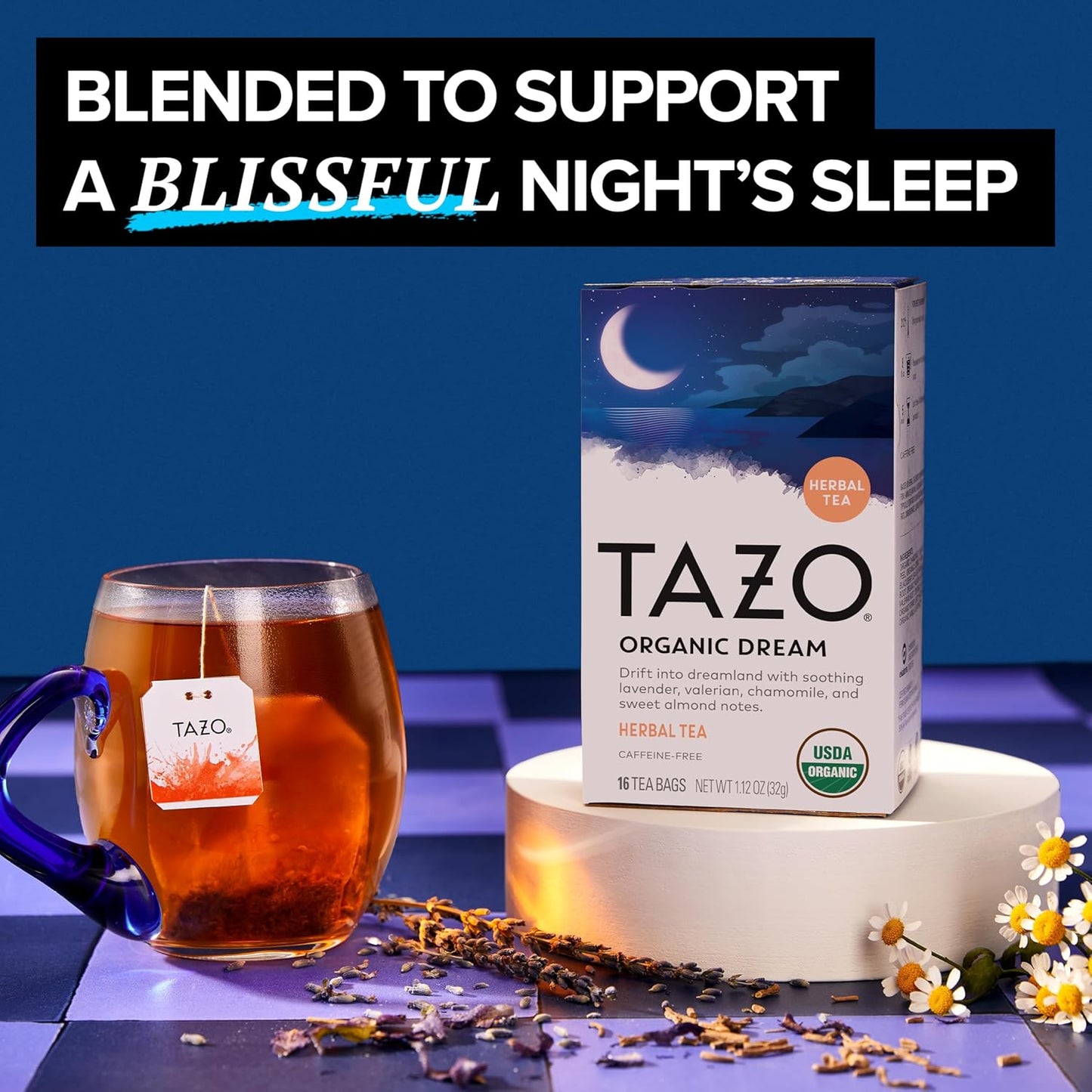 Tazo Organic Dream Herbal Tea, 16 Tea Bags