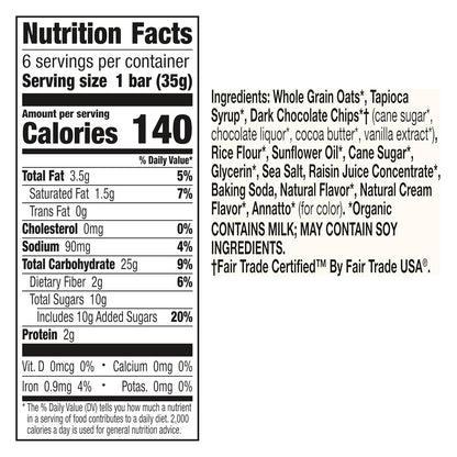 Cascadian Farm Dark Chocolate Chip Chewy Granola Bar 210g