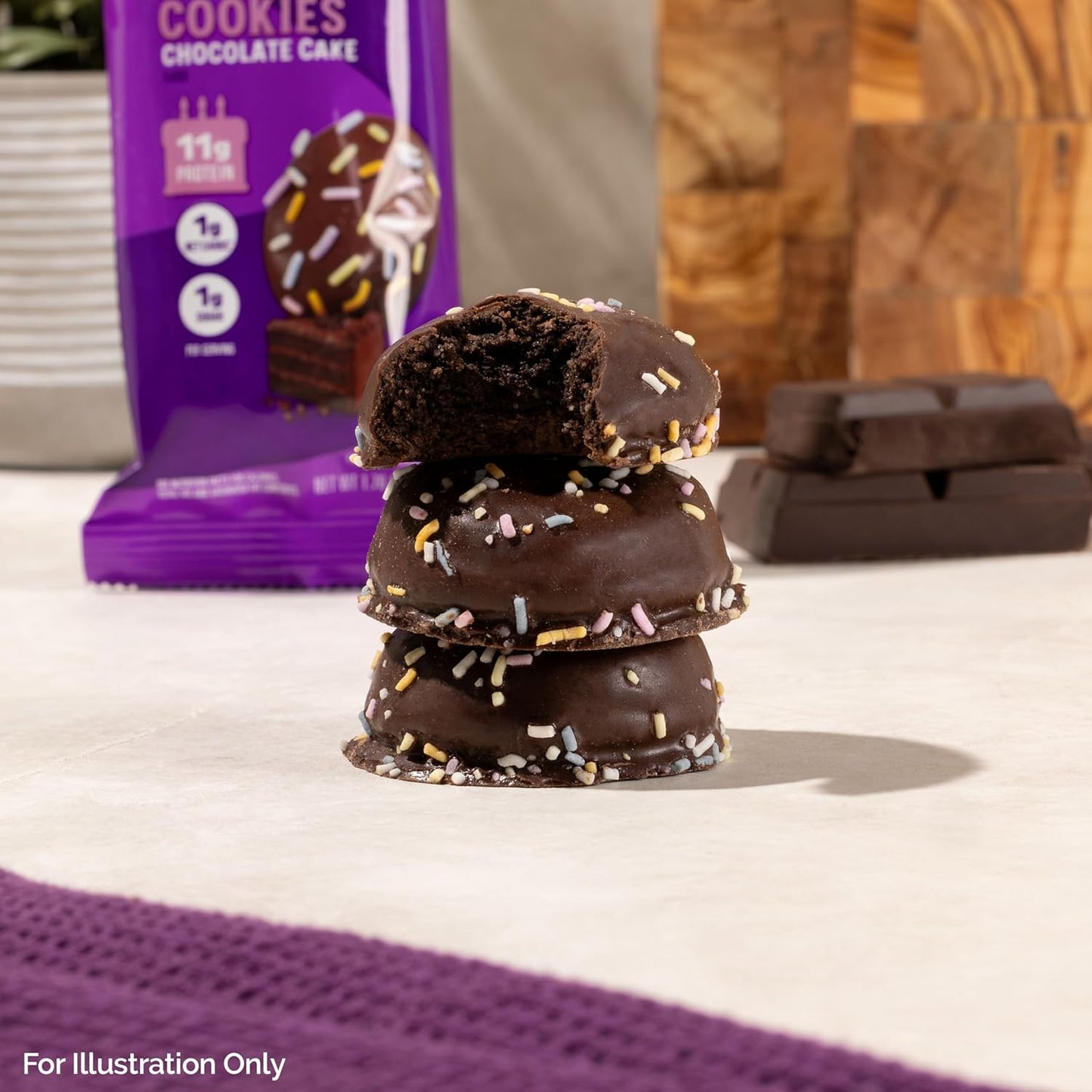 Quest Frosted Cookies Chocolate Cake 50g