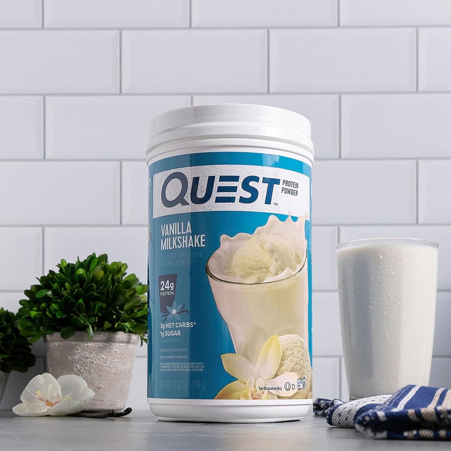 Quest Vanilla Milkshake Protein Powder 726g