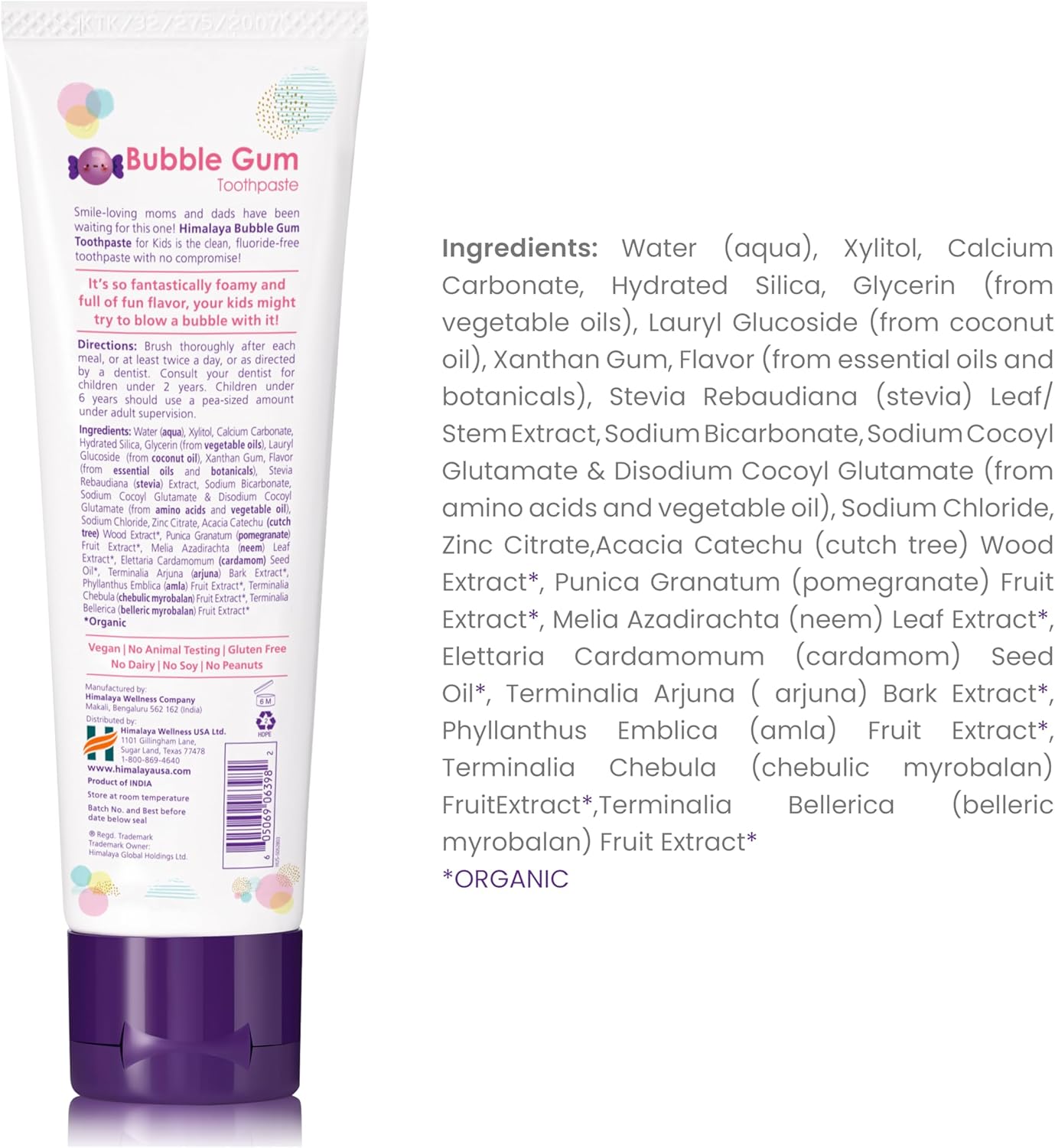 Himalaya Botanique Bubble Gum Kids Toothpaste